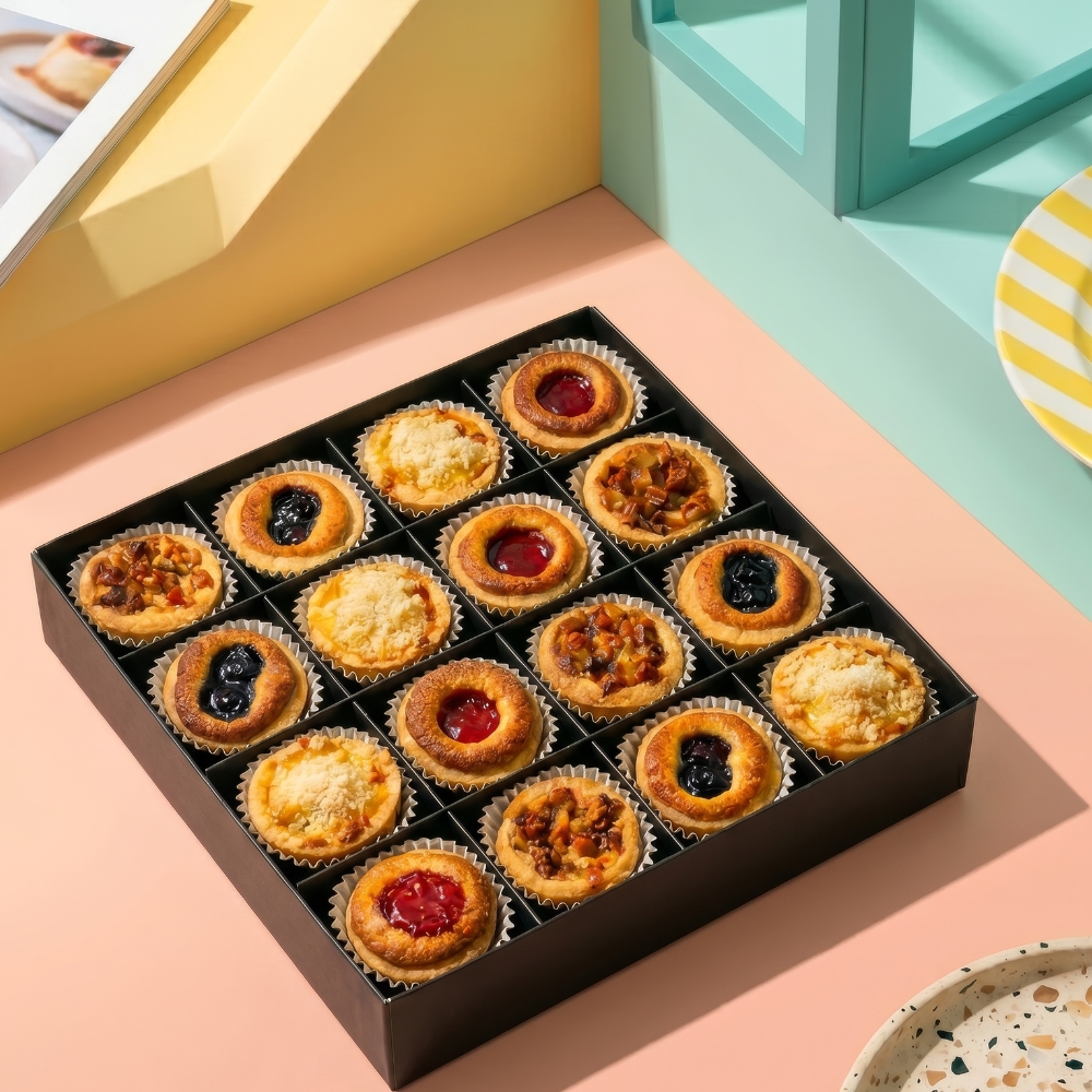 플라워벌룬 타르트 세트 4가지 맛 16개입 480g 파인애플 크럼블, 블루베리, 애플시나몬, 딸기 - 상세 이미지 2
