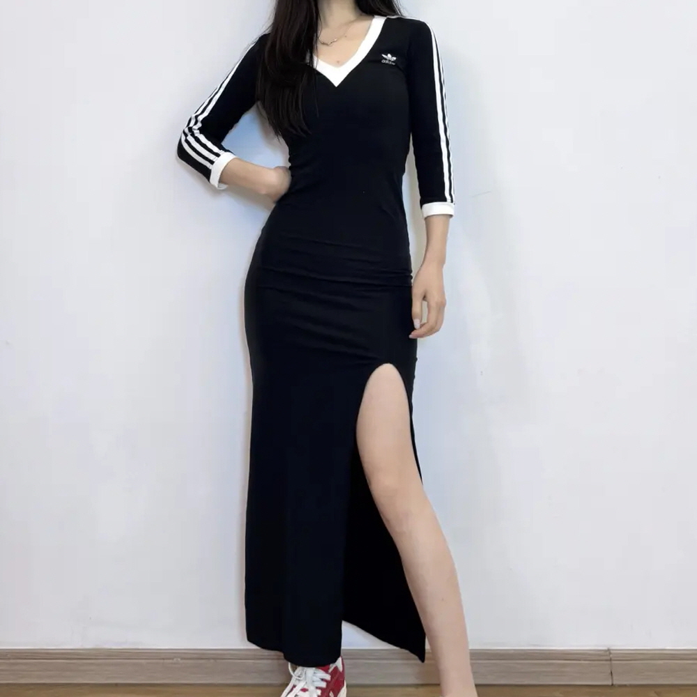 아디다스 오리지널 아디컬러 클래식 3S 맥시 드레스 블랙 IK0439 - 상품 이미지