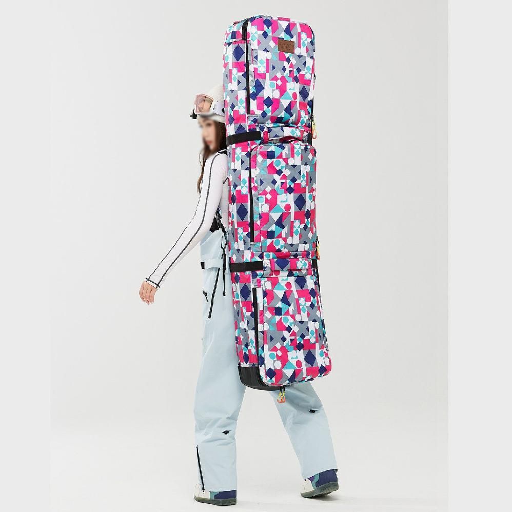 스노우보드 가방 백팩 여행 스키 원정 긴 대용량 부츠 핑크 165x36cm - 상품 이미지