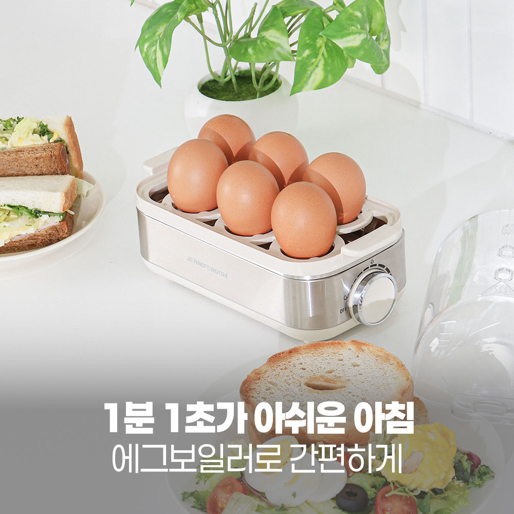 제니퍼룸 스팀 6구 에그보일러 플러스 JRK-EB1601SOM 스텐찜기 수란 - 상세 이미지 2