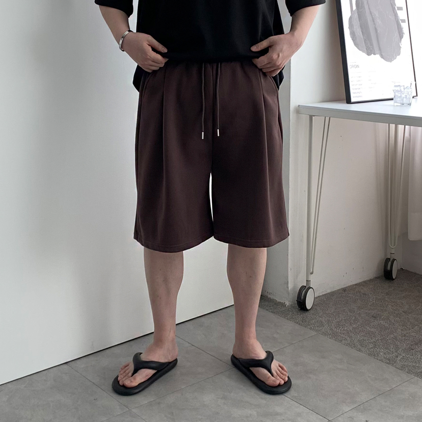 남자버뮤다팬츠 와이드반바지 남성벌룬반바지 6부스웻팬츠 - 상세 이미지 5