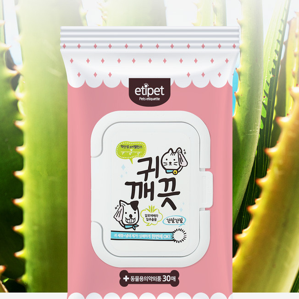 감탄닌추출물귀지제거귀세정티슈 알로에추출물귀냄새관리귀청소티슈 안심성분귓병예방 30매 - 상세 이미지 2