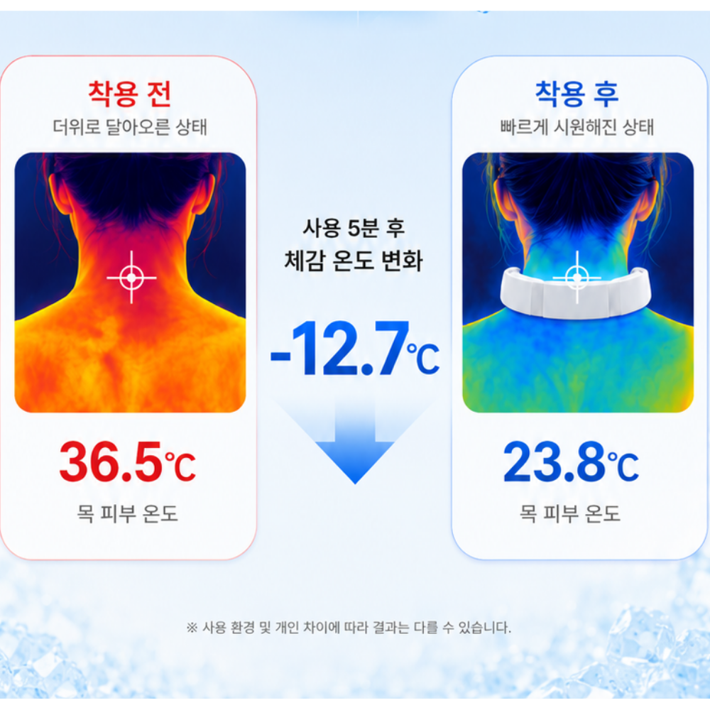 아이스넥쿨러 쿨스카프 와이드 넥밴드 목쿨링 등산 냉감 얼음목걸이 PCM - 상세 이미지 3
