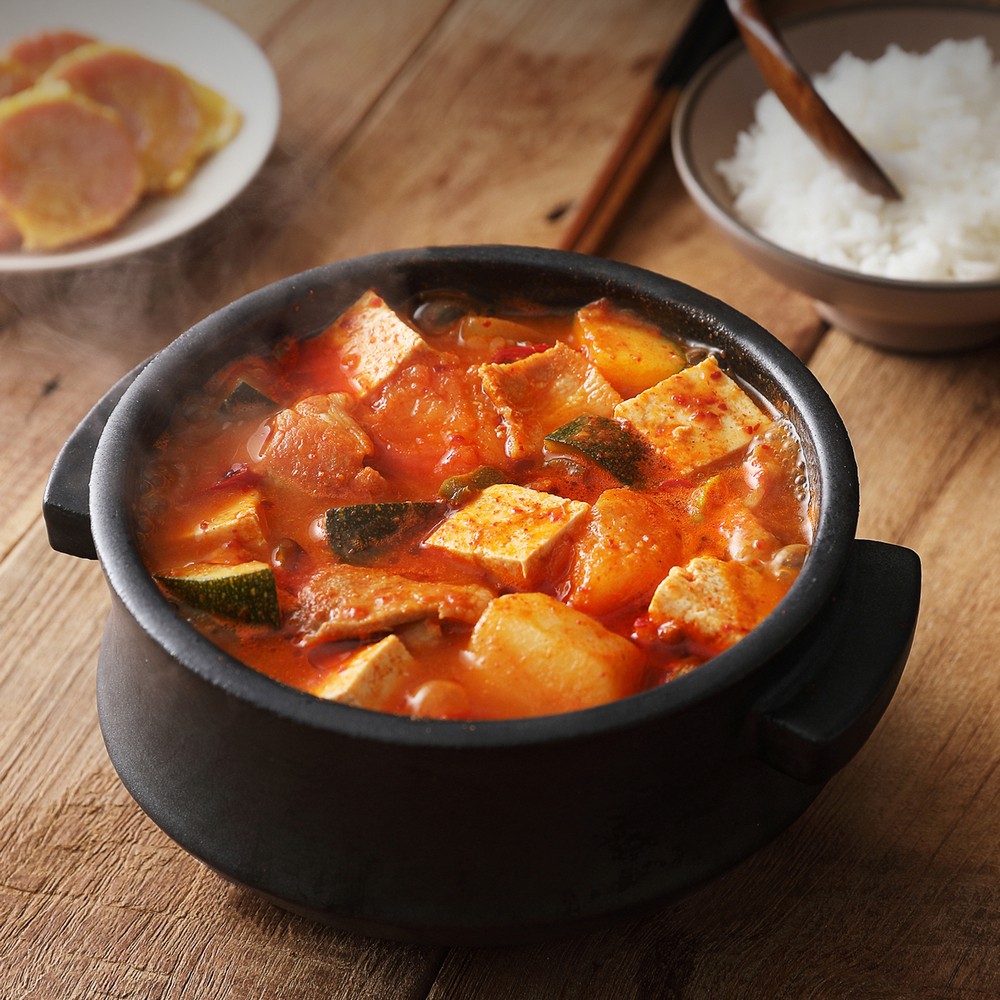 [푸딩픽] 원팩 고추장찌개 320g 밀키트 10분완성 캠핑 자취생 간편식 - 상세 이미지 4