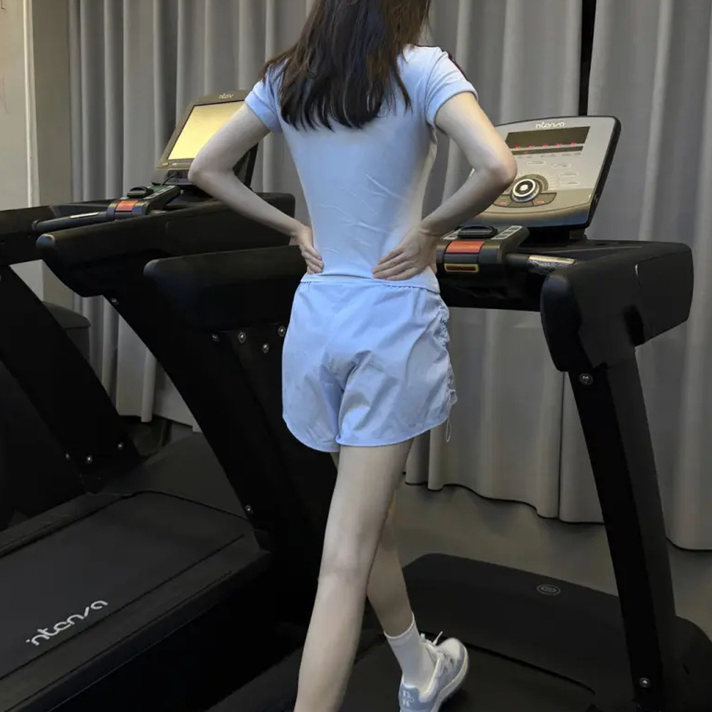 나이키 원 드라이핏 하이웨이스트 5인치 트레이닝 쇼츠 블루 IB9227-412 - 상세 이미지 4
