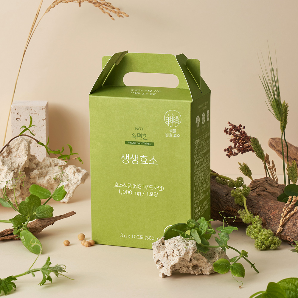 NGT 속편한 생생효소 네츄럴굿띵스 임산부 유산균 곡물 발효효소 100포, 3개 - 상세 이미지 4