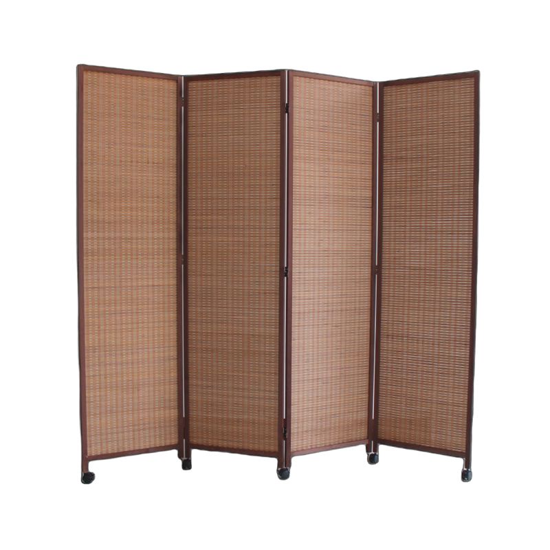 원목 병풍 파티션 이동식 접이식 가림막 슬라이딩 가벽 높이 150x폭 50cm 팬 3개 - 상품 이미지