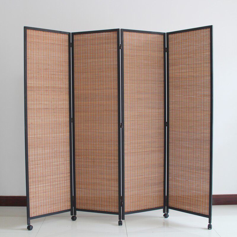 원목 병풍 파티션 이동식 접이식 가림막 슬라이딩 가벽 높이 150x폭 50cm 팬 3개 - 상세 이미지 5
