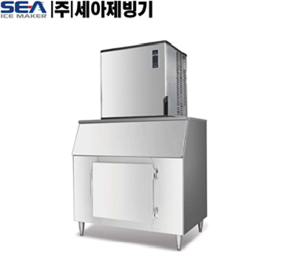 대형제빙기 500KG 수산 가공 공장 대용량 얼음제조기 공냉식제빙기 - 상세 이미지 3