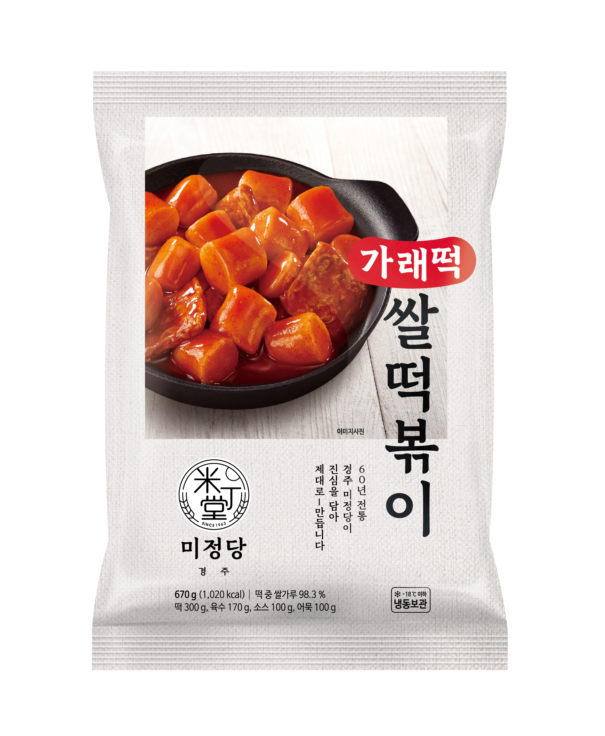 미정당 가래떡 쌀떡볶이 670g, 2개 - 상품 이미지