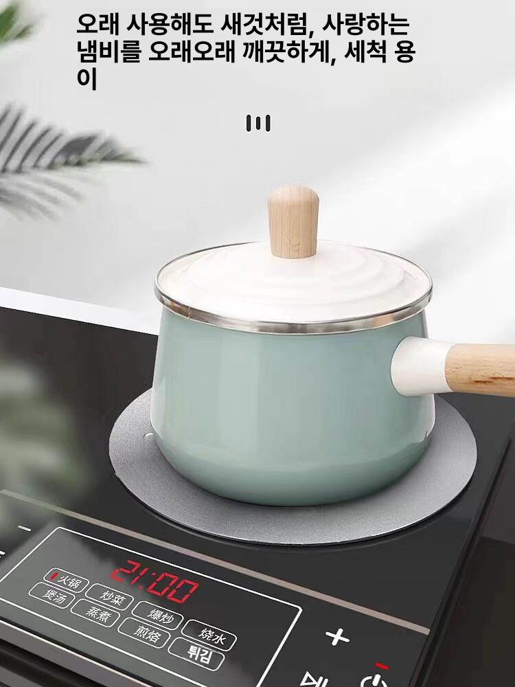 인덕션 플레이트 모카포트 열판 컨버터 분산판 주방 패드 실버 20cm - 상세 이미지 3