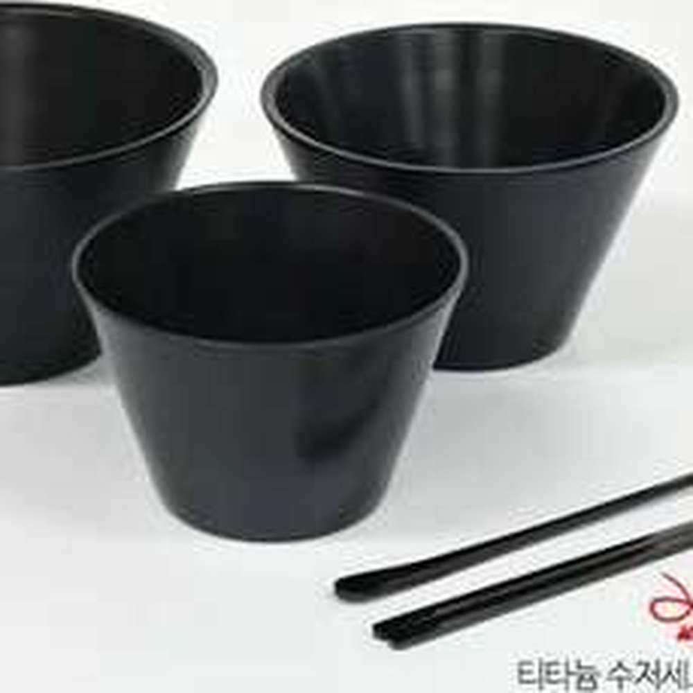 페블블랙다용도식기멀티볼 무광블랙홈파티이중볼 세라믹코팅혼밥식기샐러드볼 1호 - 상세 이미지 3