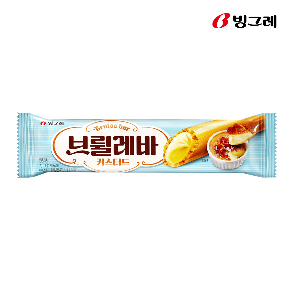 빙그레 브륄레바 커스터드 70ml 40개 아이스크림 - 상세 이미지 2
