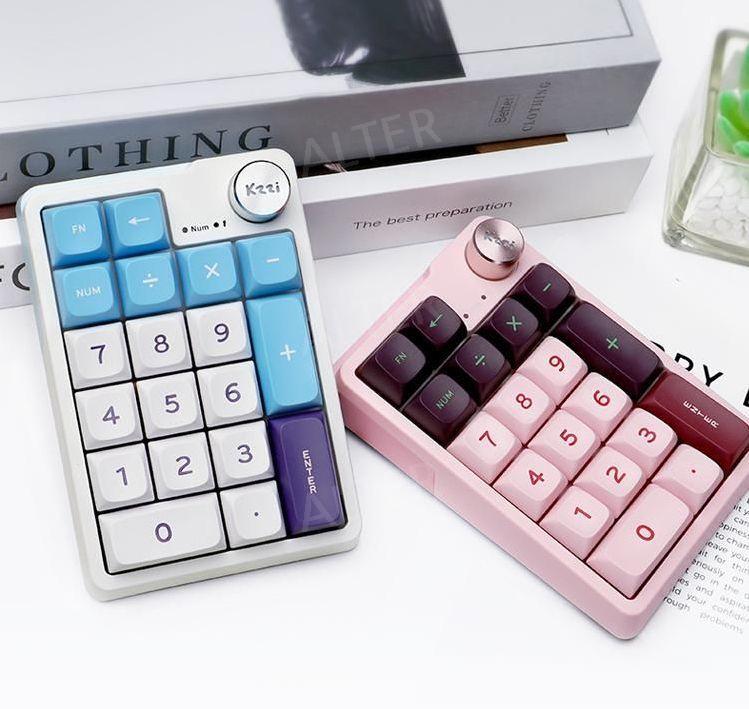 KZZI K20 무선 블루투스 매크로 키패드 기계식 키보드 메크로 20키 핑크 블라썸 V2 (저소음 경음축) 블루투스 - 상세 이미지 2