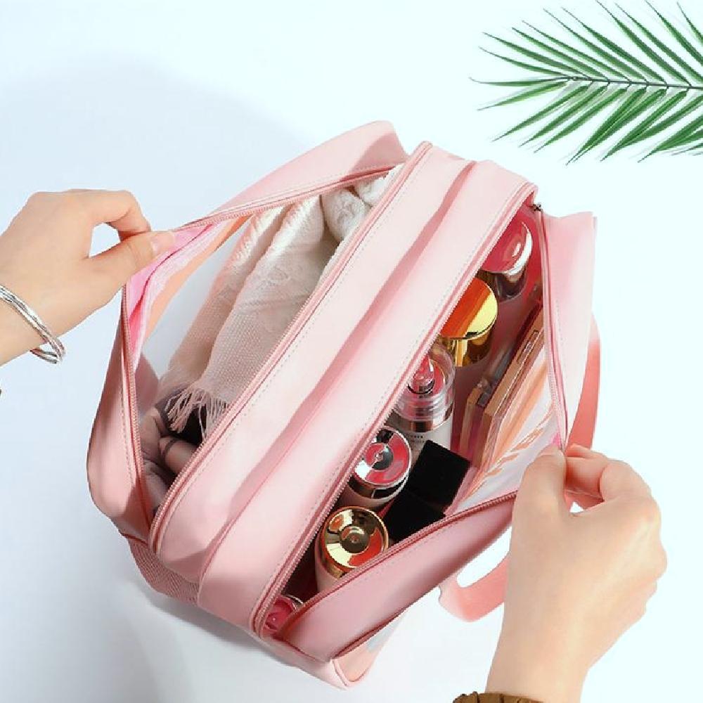 목욕 가방 젤리백 비치백 물놀이 가방 투명워시백 PVC 양면형 여행 워터파크 바캉스 이미지 6