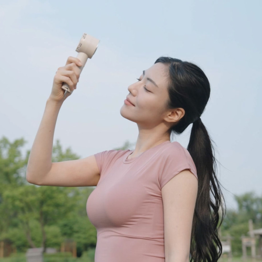 알리사 급속 냉각 에어컨 무선 휴대용 선풍기 손 선풍기 미니 손풍기 핸디 스탠드