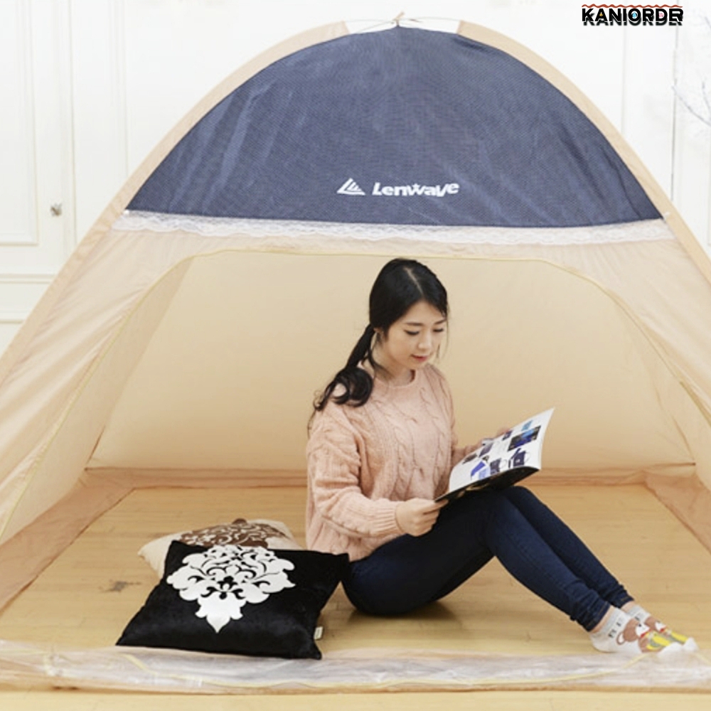 원터치 난방 텐트 9~10인용 야외 우풍 펜션 온열 방한 쉘터 - 상품 이미지
