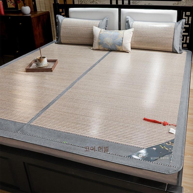 대나무 돗자리 여름 쿨매트 거실 침대 냉감매트 베갯잇 없음 90x190cm - 상세 이미지 2