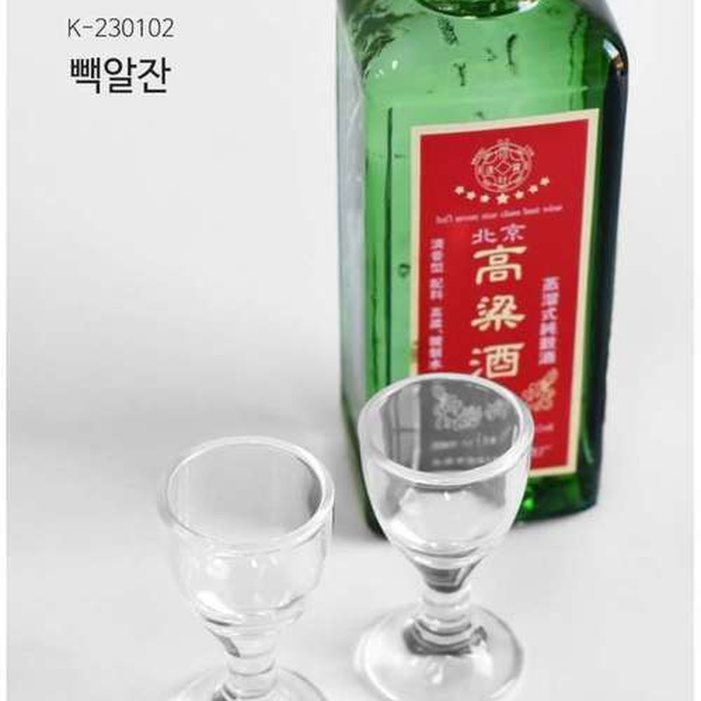 도수높은술중국술잔고량주잔 모던디자인미니술잔 투명유리술자리용백주잔 6개입세트 - 상세 이미지 2