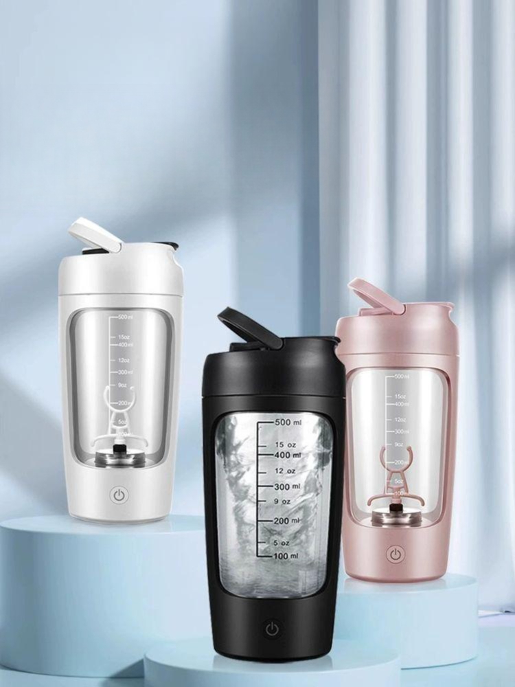 전동 쉐이커 자동 믹서 컵 충전식 단백질 보틀 텀블러 Pro 블루 650ml - 상세 이미지 2