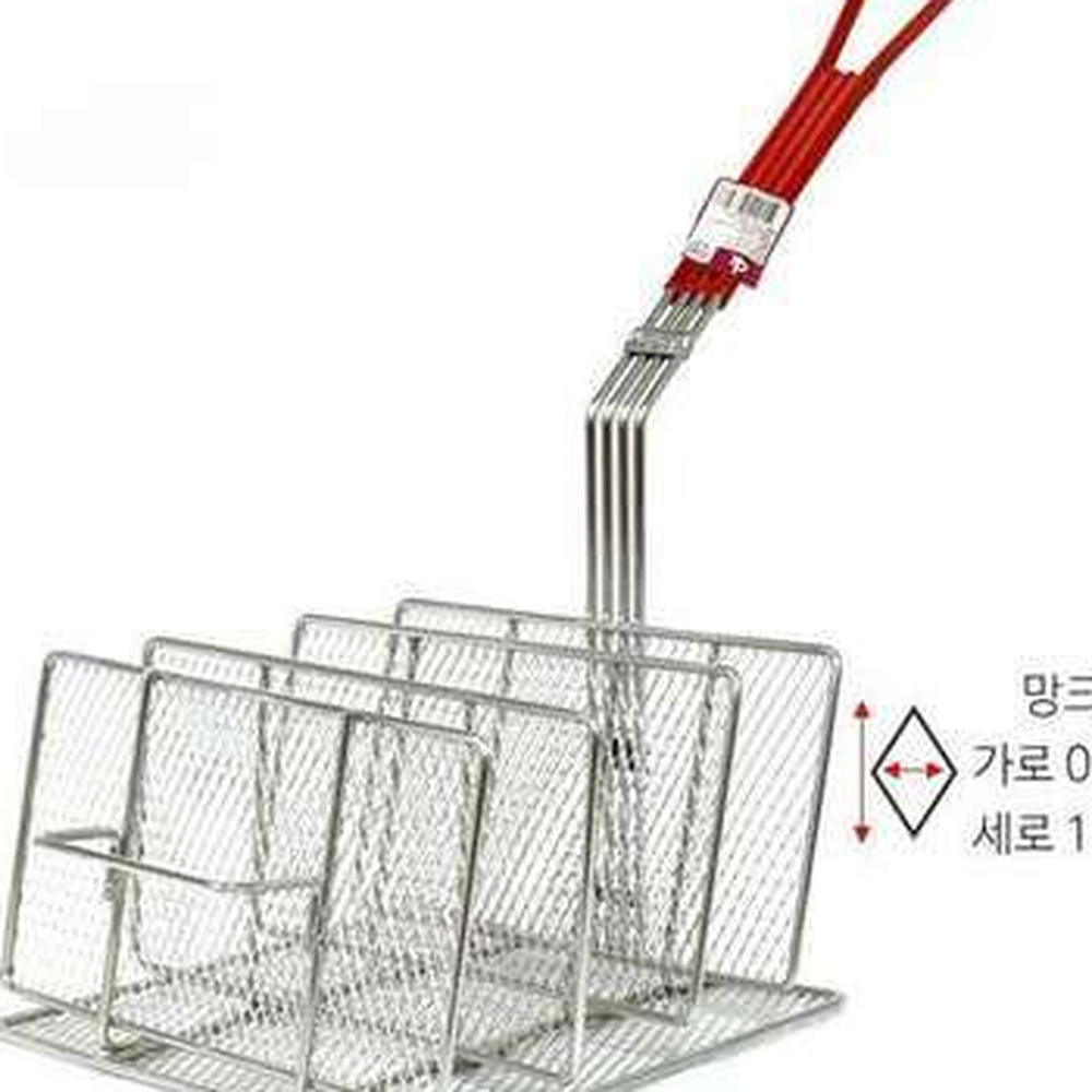 환경호르몬안전 스텐튀김요리튀김바스켓 망촘촘치킨요리치킨바스켓 - 상세 이미지 4