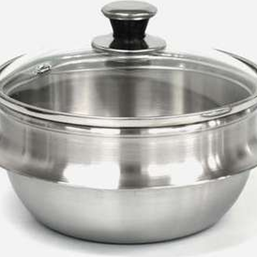 가정용찌개용 통삼중국밥용스텐뚝배기 스텐전골용인덕션뚝배기 1인뚝배기 뚜껑X 15.5호 - 상세 이미지 3