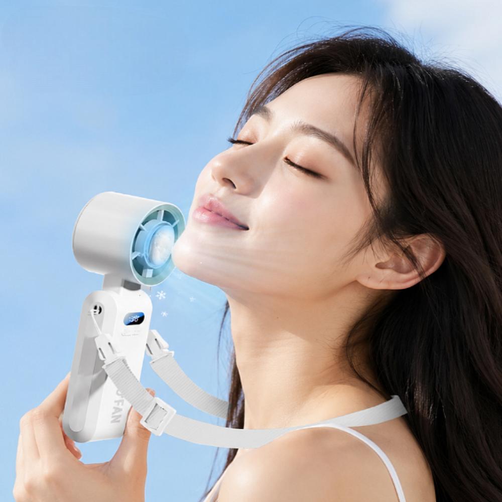 아이스 냉각패드 미니 선풍기 휴대용 급속냉각 손풍기 에어컨 초강력 - 상세 이미지 2