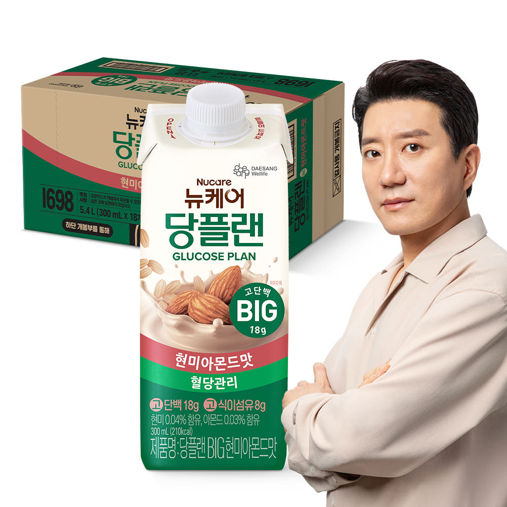 뉴케어 당플랜 BIG 고용량 당뇨영양식 현미아몬드맛 300ml 18개 가격 비교 대상웰라이프 본사쇼핑몰 뉴케어 당플랜 BIG 고용량 당뇨영양식 현미아몬드맛 300ml 18개