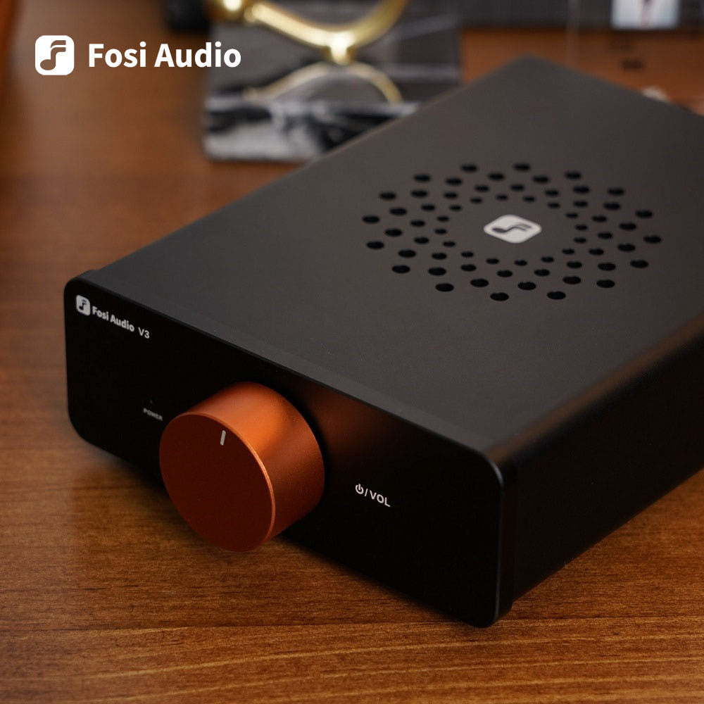 FOSIAUDIO 포시오디오 미니 스피커 인티 앰프 어댑터 포함 V3 - 상품 이미지