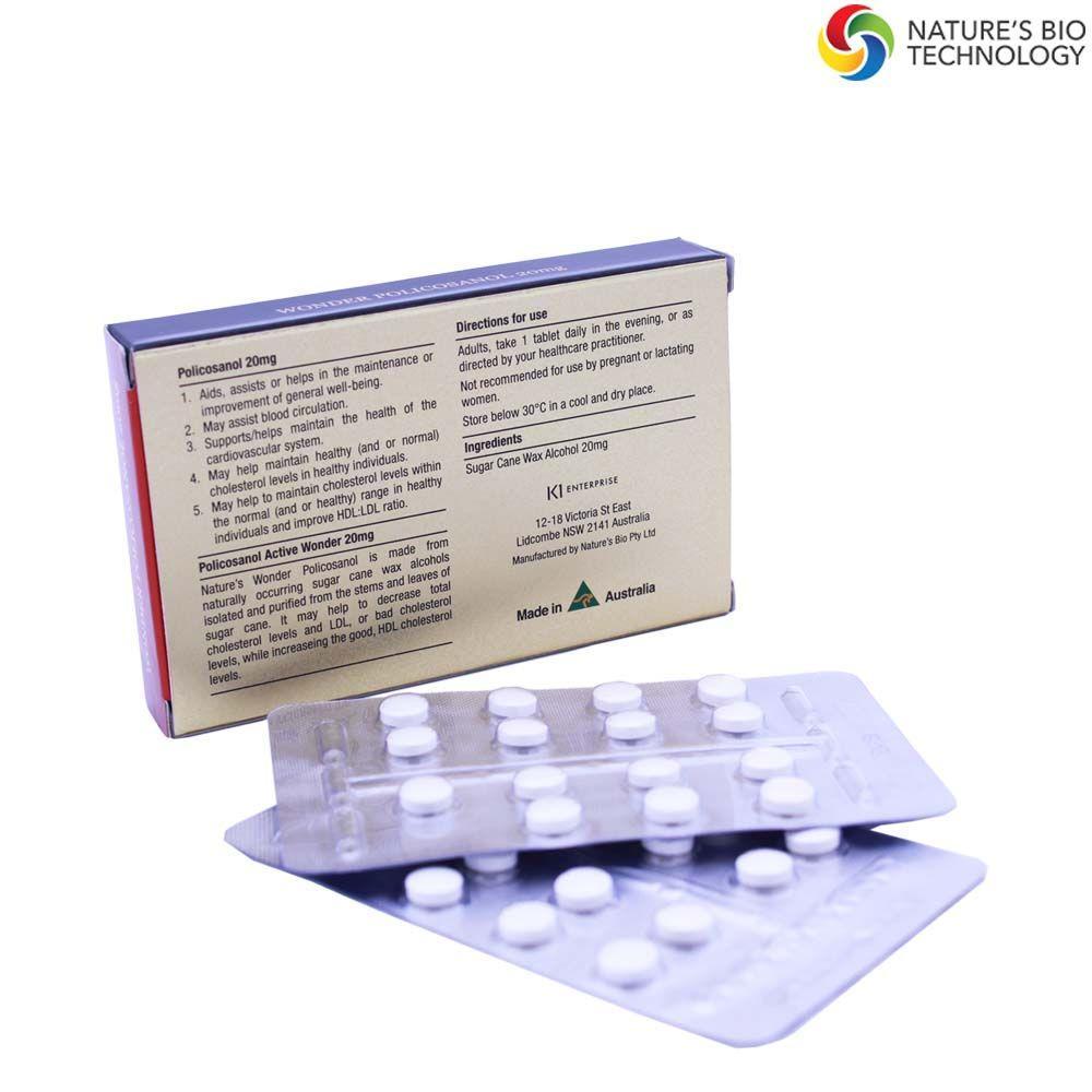 호주 네이쳐스원더 폴리코사놀 20mg 30정 X 2개 사탕수수 폴리코사놀 - 상세 이미지 2