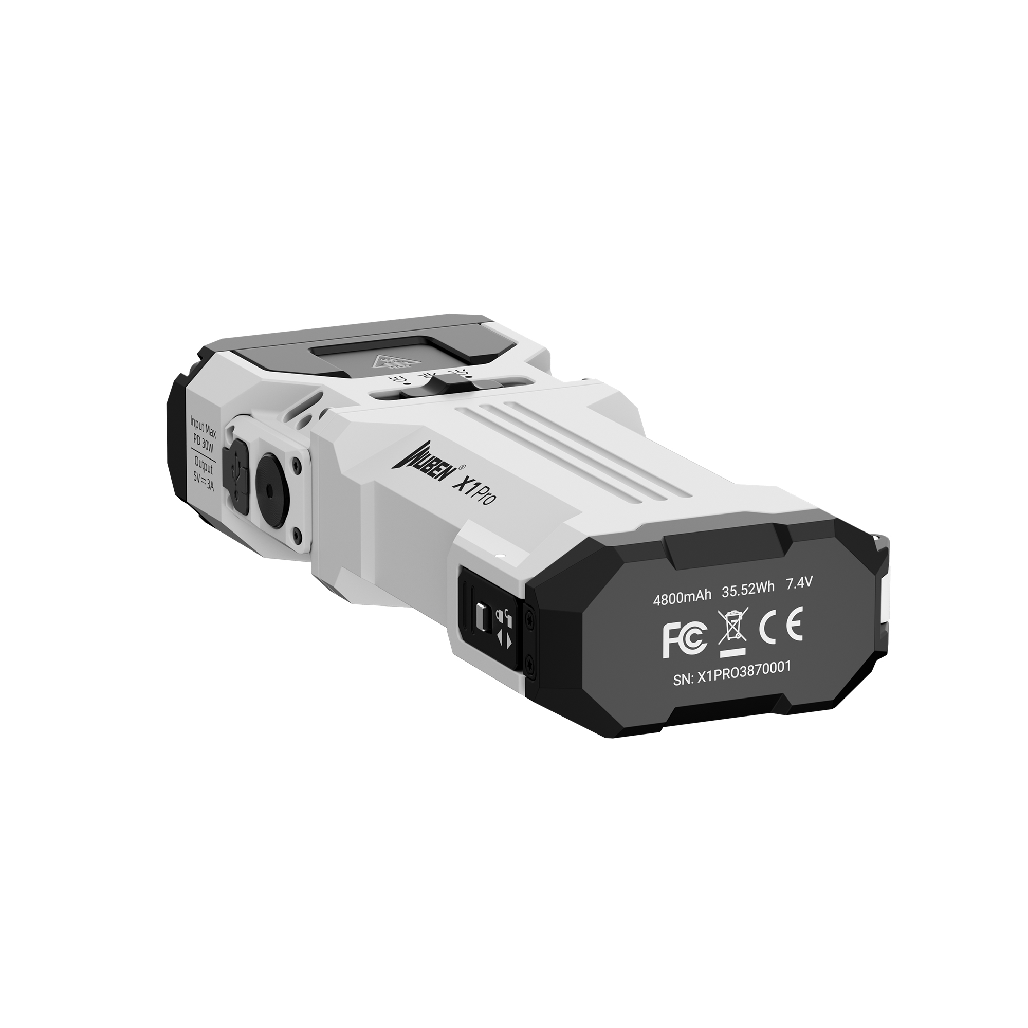 우벤 X1 LED 후레쉬 EDC 고성능 등산용 작업용 휴대용 손전등 랜턴 화이트 이미지 7