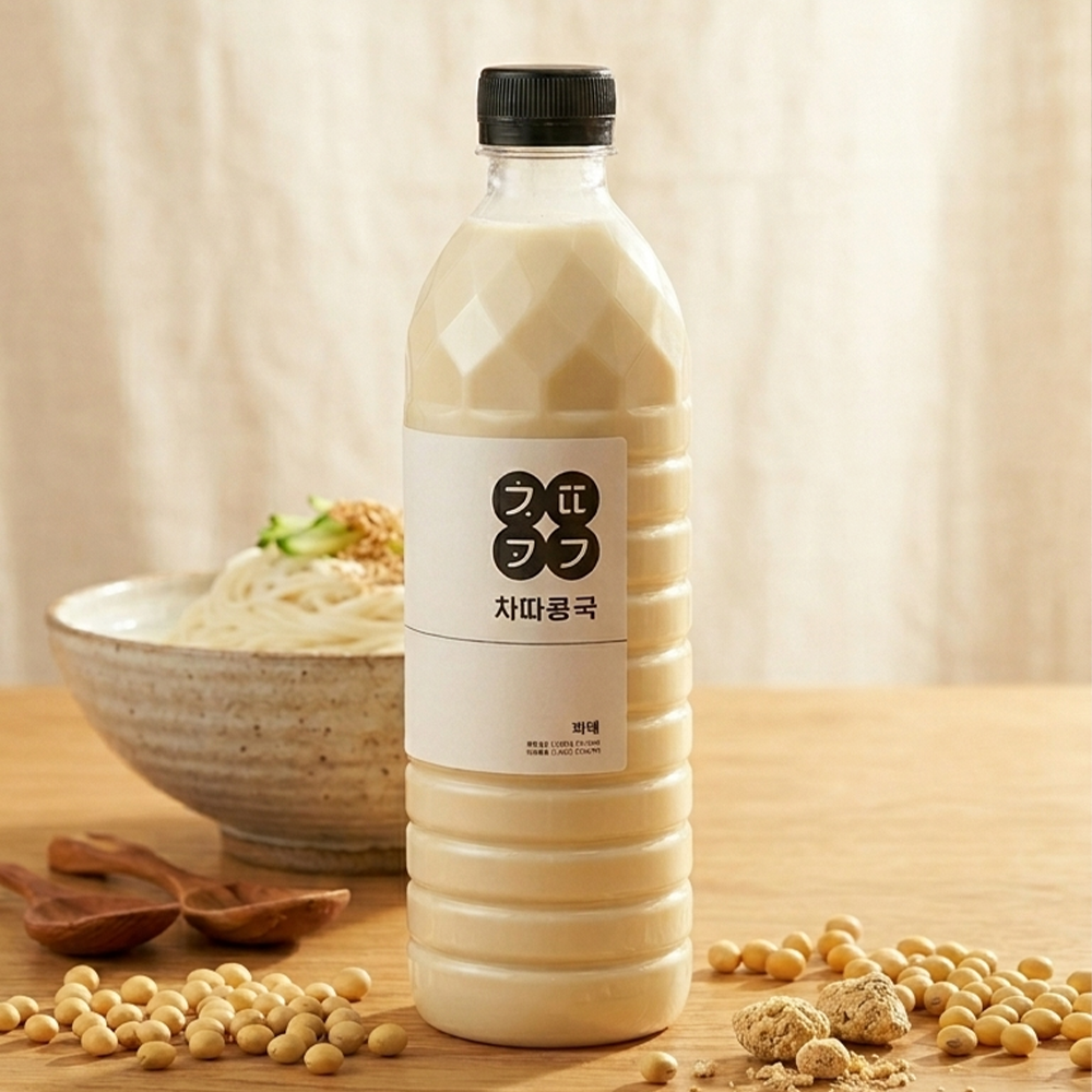 당일생산 국내산 콩물 진한 콩국물 차따콩국 흰콩, 750ml, 1개 - 상품 이미지