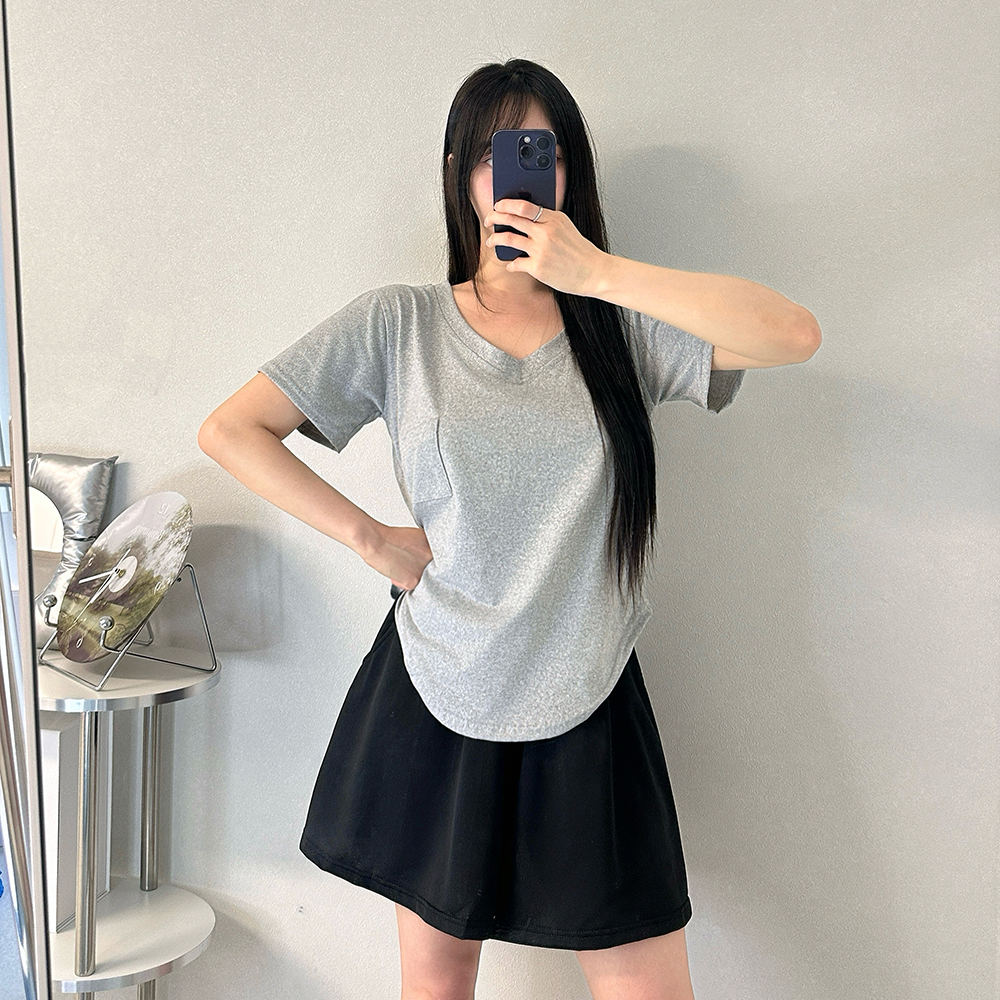 여성용 A라인 플레어 밴딩 트레이닝 여름 치마바지 - 상세 이미지 4