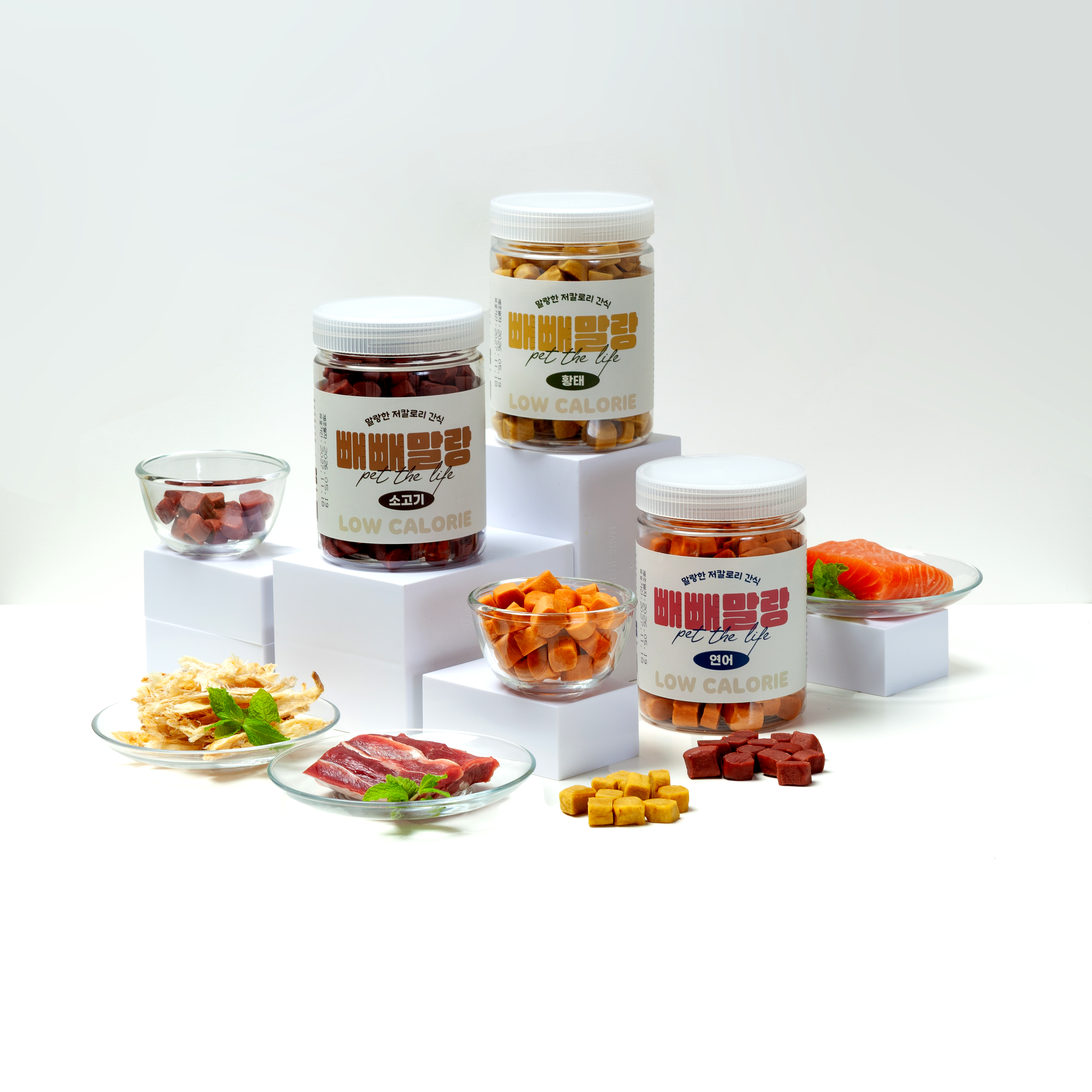 펫더라이프 빼빼말랑 강아지 다이어트 저칼로리 노견 간식, 300g, 1개, 연어 - 상세 이미지 2