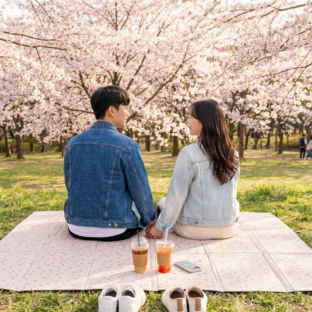 두꺼운 힐링 발포 캠핑매트 돗자리 피크닉 빅사이즈 - 상세 이미지 5