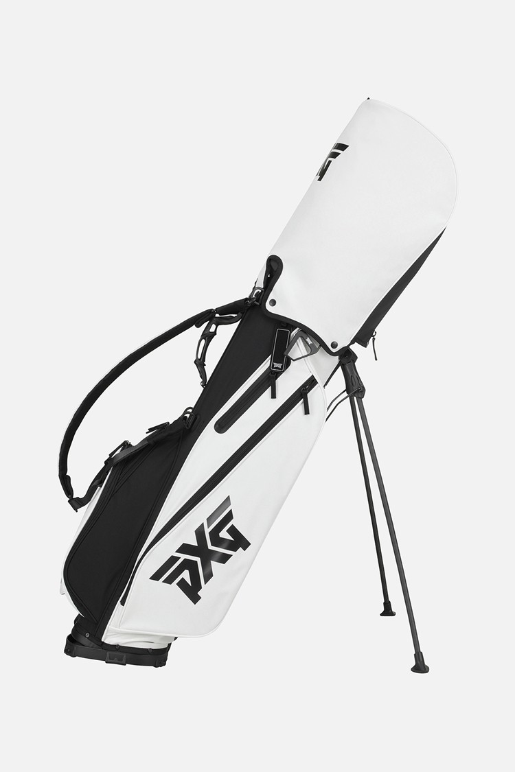 PXG 에센셜 라이트웨이트 스탠드백 ESSENTIAL LIGHT-WEIGHT STAND BAG 블랙/화이트 - 상품 이미지
