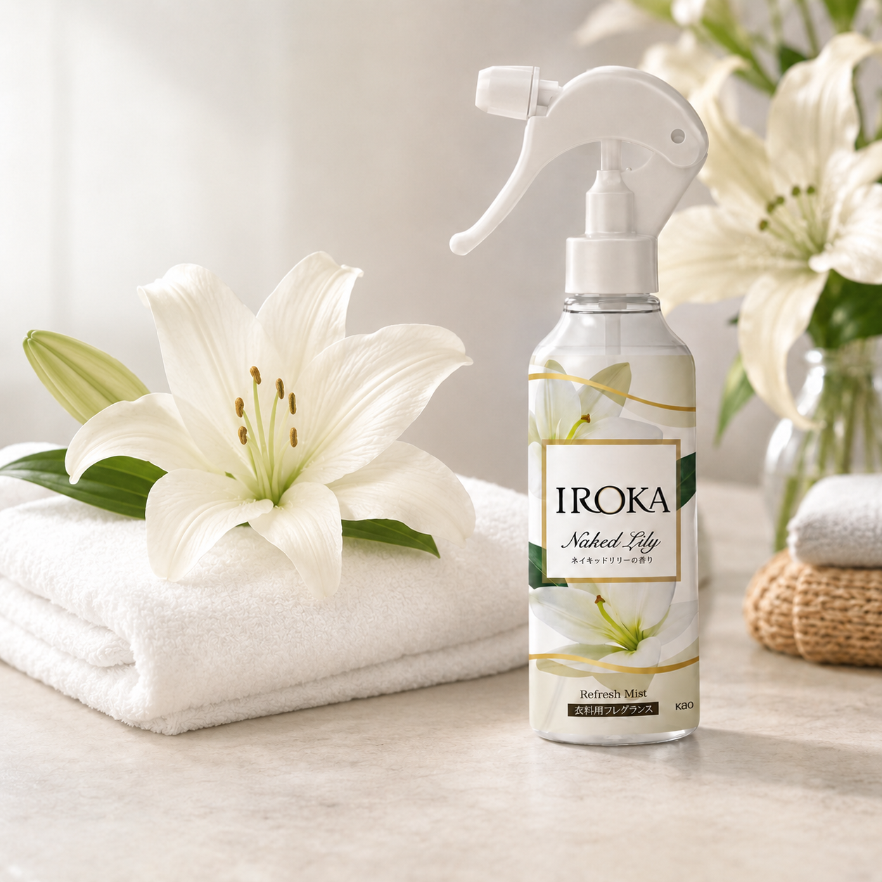 일본 IROKA 이로카 섬유탈취제 패브릭미스트 네이키드 릴리 본품 200ml - 상품 이미지