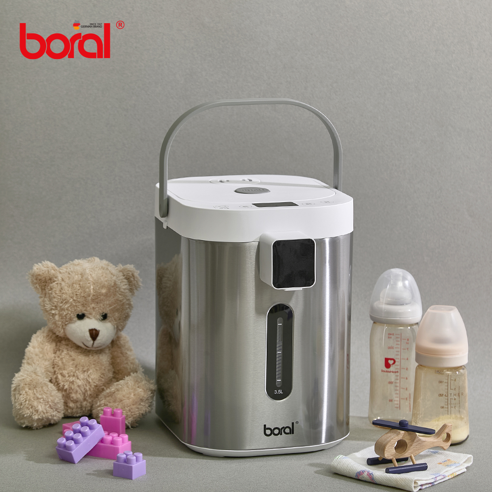 보랄 보온포트 대용량 스텐 온도설정 차일드락 분유포트 전기포트 급수기 3.5L BR-Y350WP 이미지 7