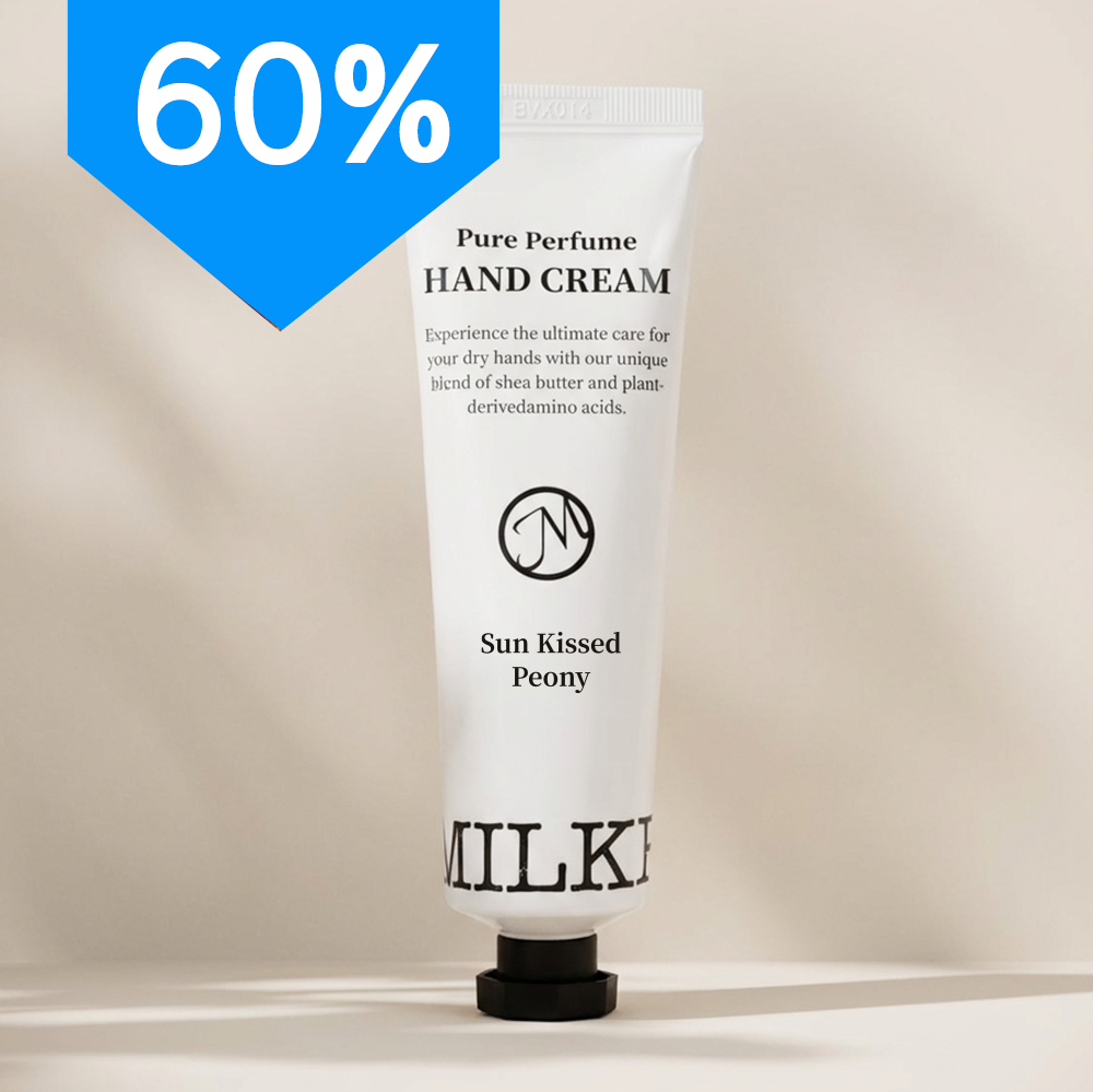 [밀크하우스] 비건 퍼퓸 핸드크림 썬 키스드 피오니 밤쉘향 50ml - 상품 이미지