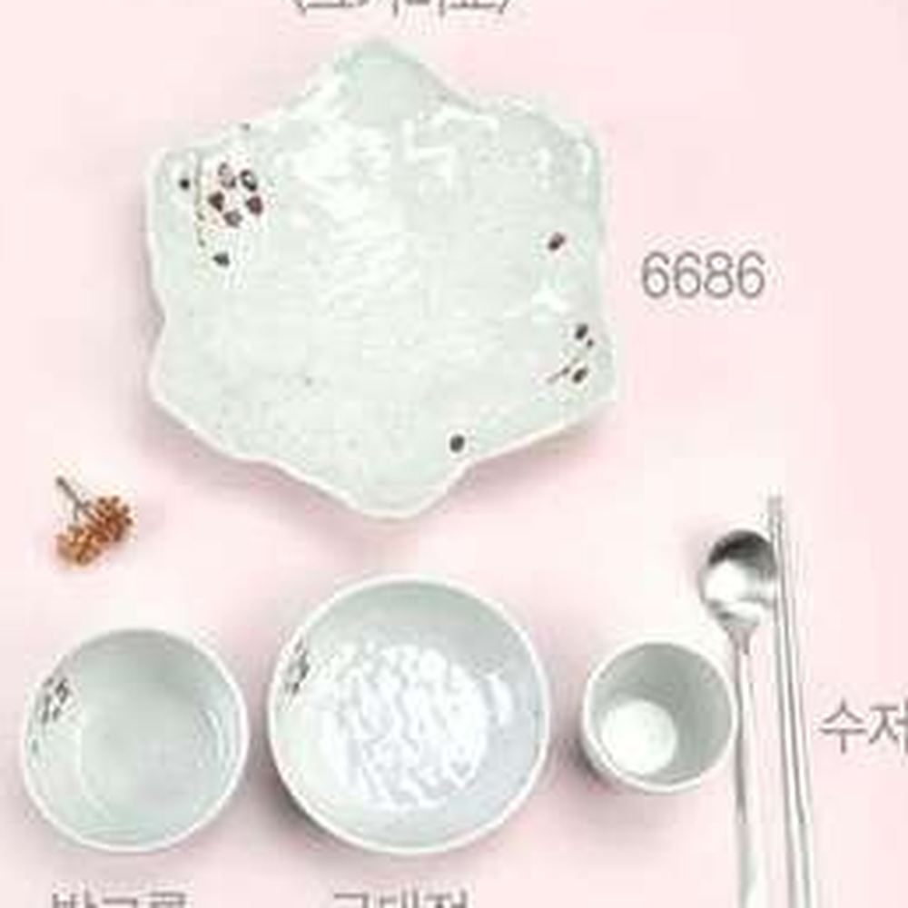 살구색찬기멜라민접시 심플디자인가벼운식기그릇볼 M사이즈후식용단풍접시볼 - 상세 이미지 3