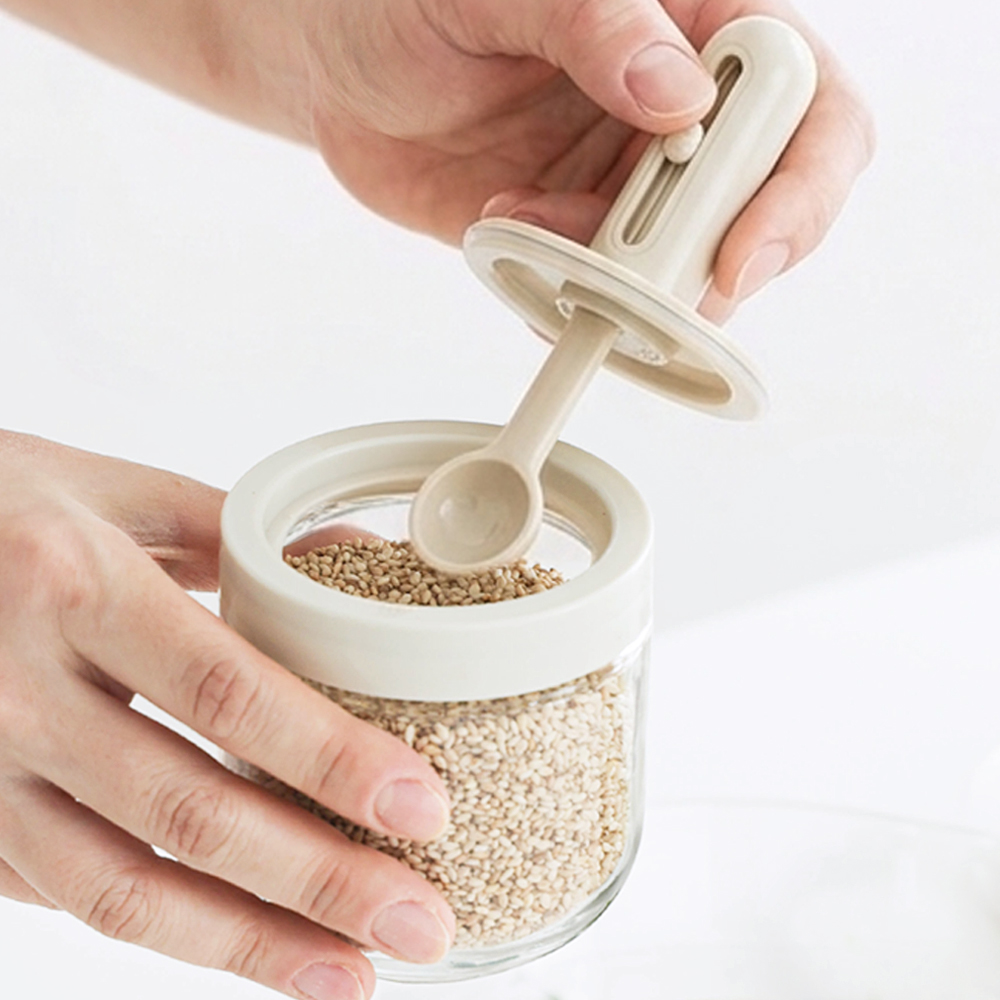 파쿠젠 유리 양념병 세트 3p 310ml 스푼포함 - 상세 이미지 2