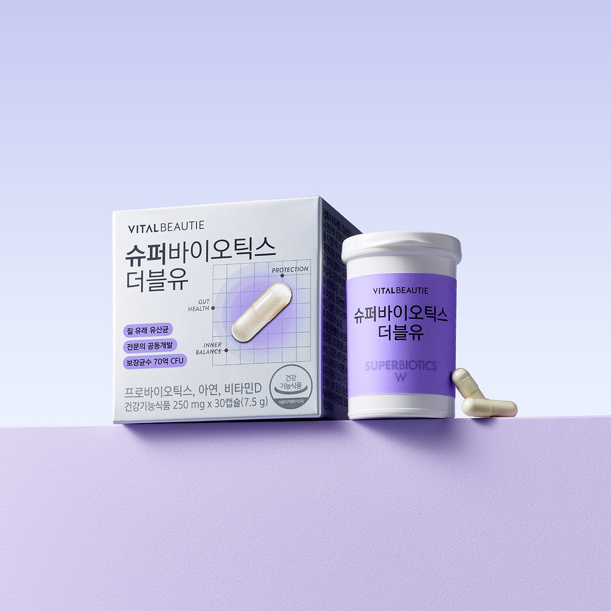 바이탈뷰티 슈퍼바이오틱스 더블유_30일분[질유래 여성유산균]+녹차에서 온 유산균 30일분+쇼핑백 추가증정 - 상세 이미지 3