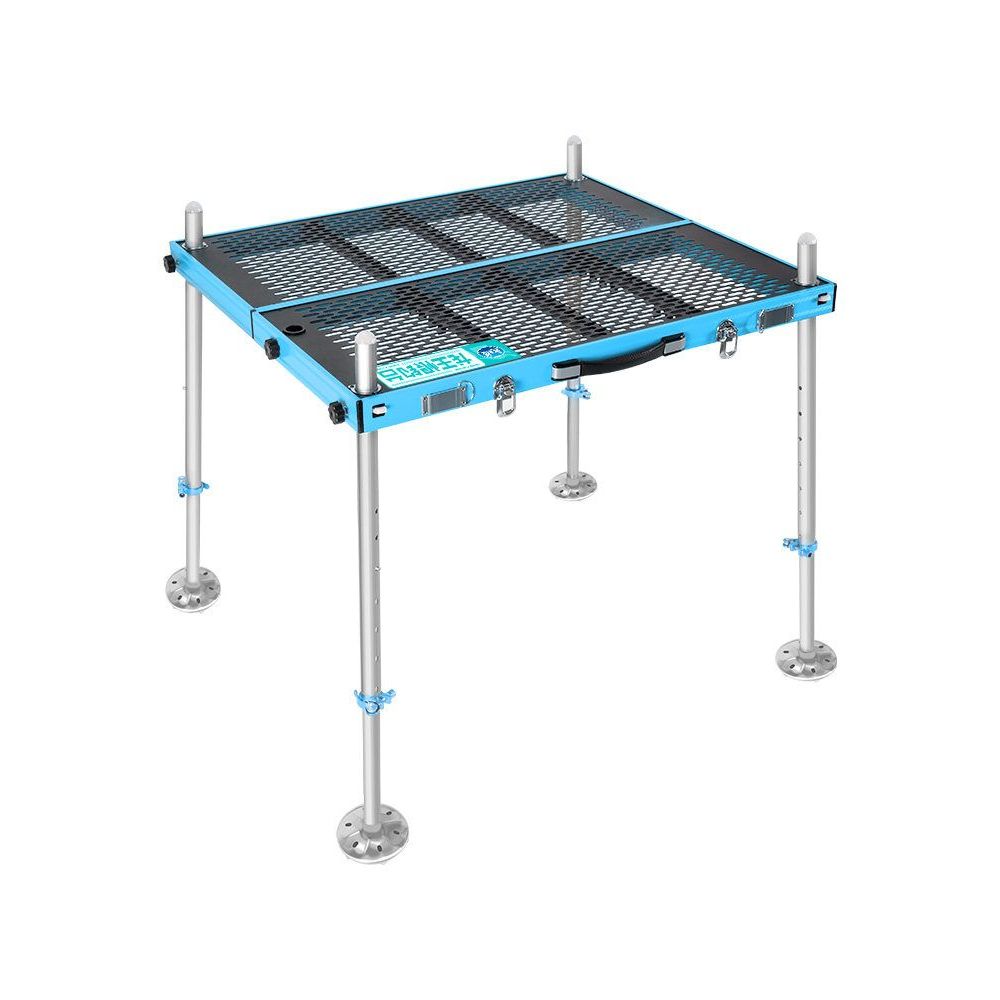 민물 낚시 좌대 발판 좌판 이동식 받침대 알루미늄 800x700mm 높이 0.9m - 상품 이미지