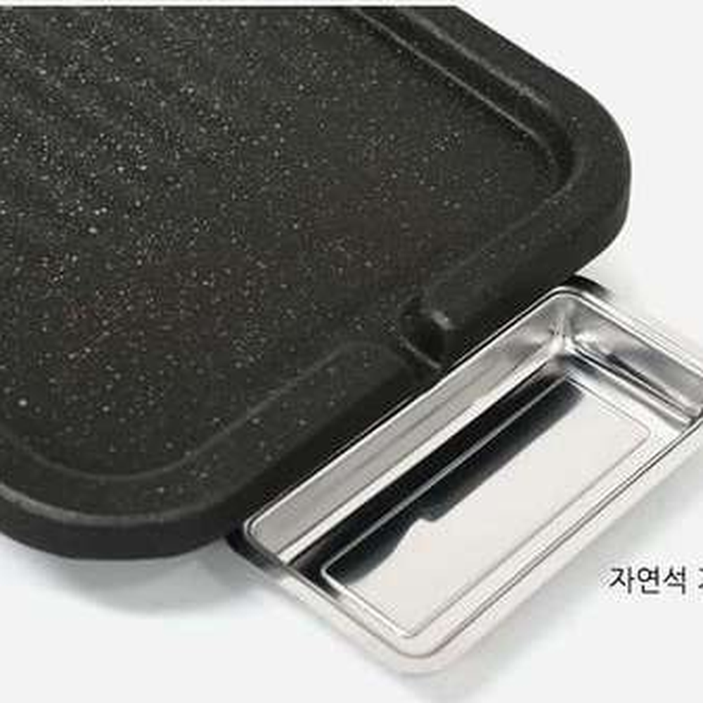 강력코팅야외바베큐 슈퍼스톤기름배출멧돌불판 높은열보존캠핑용삼겹살불판 중 - 상세 이미지 5