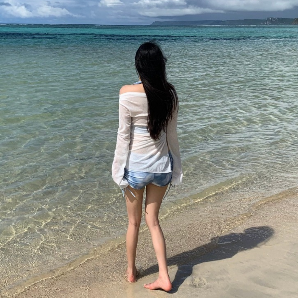 타이다이 유교걸수영복 비키니 비키니커버업 체형커버수영복 이미지 7