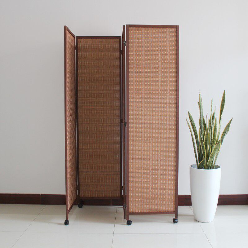 원목 병풍 파티션 이동식 접이식 가림막 슬라이딩 가벽 높이 150x폭 50cm 팬 3개 - 상세 이미지 4