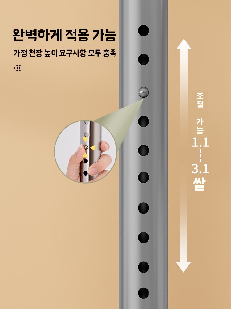 수영복 걸이 타워형 빨래 건조대 좁은 공간 타워형 기둥식 건조대 - 상세 이미지 3