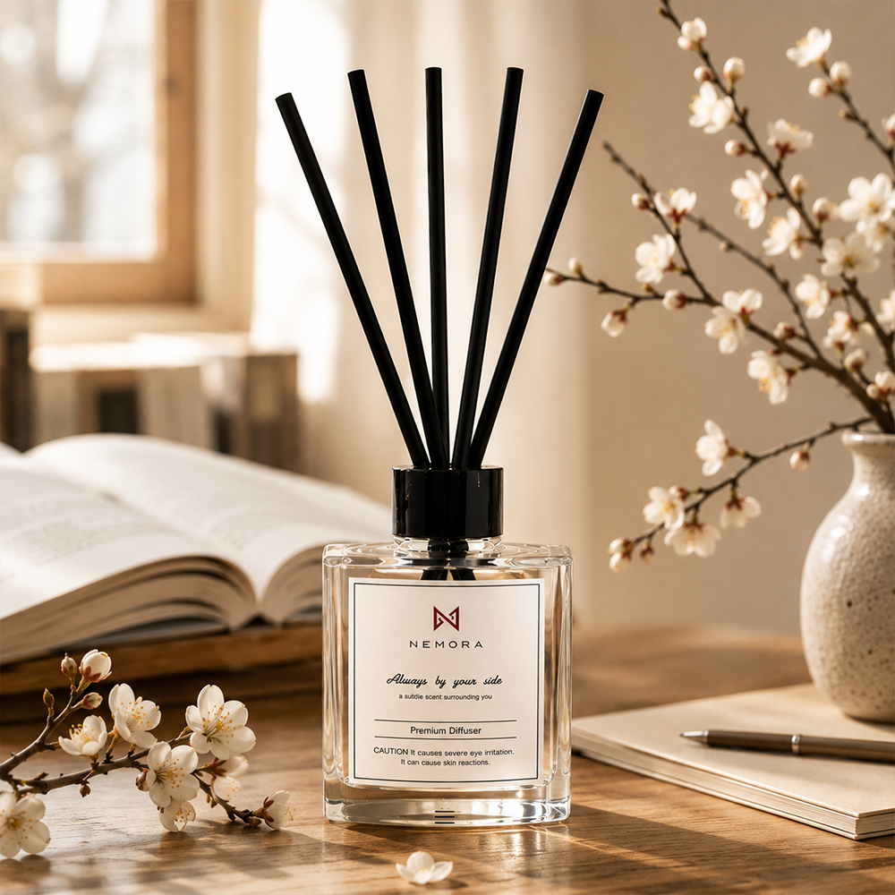 네모라네이처 차분한 매화향 디퓨저 500ml 독서 명상 집중 서재 공부방 작업실 방향제 - 상세 이미지 2