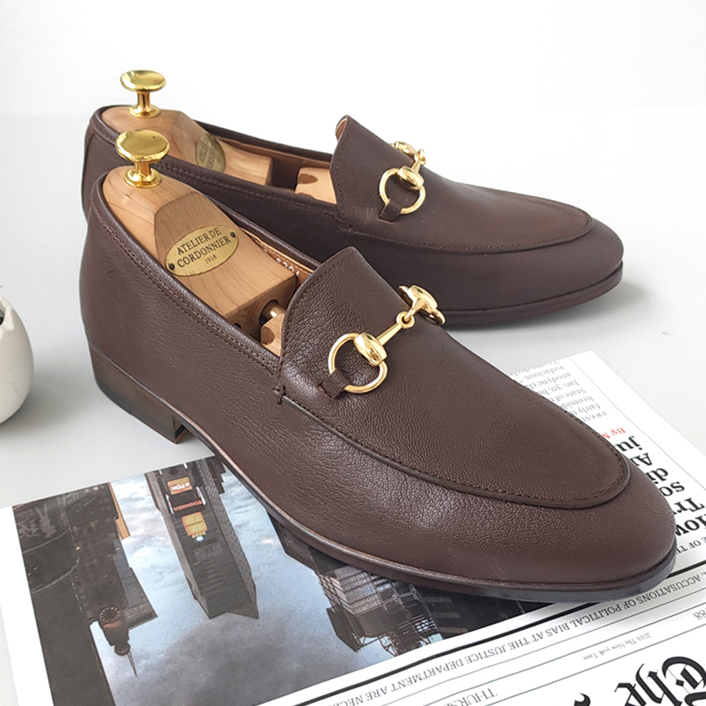 자체제작 양가죽 구두 수제화 키높이 handmade 블랙, 240 이미지 7