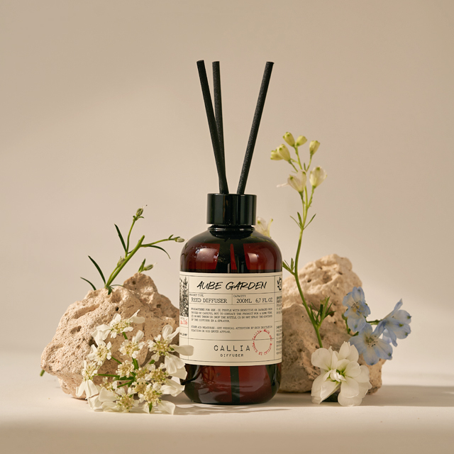 200ml 1+1 칼리아 디퓨저 꽃집향 코튼 비누 편백나무 히노키 우디 숲 장미 8종 택 제품 이미지